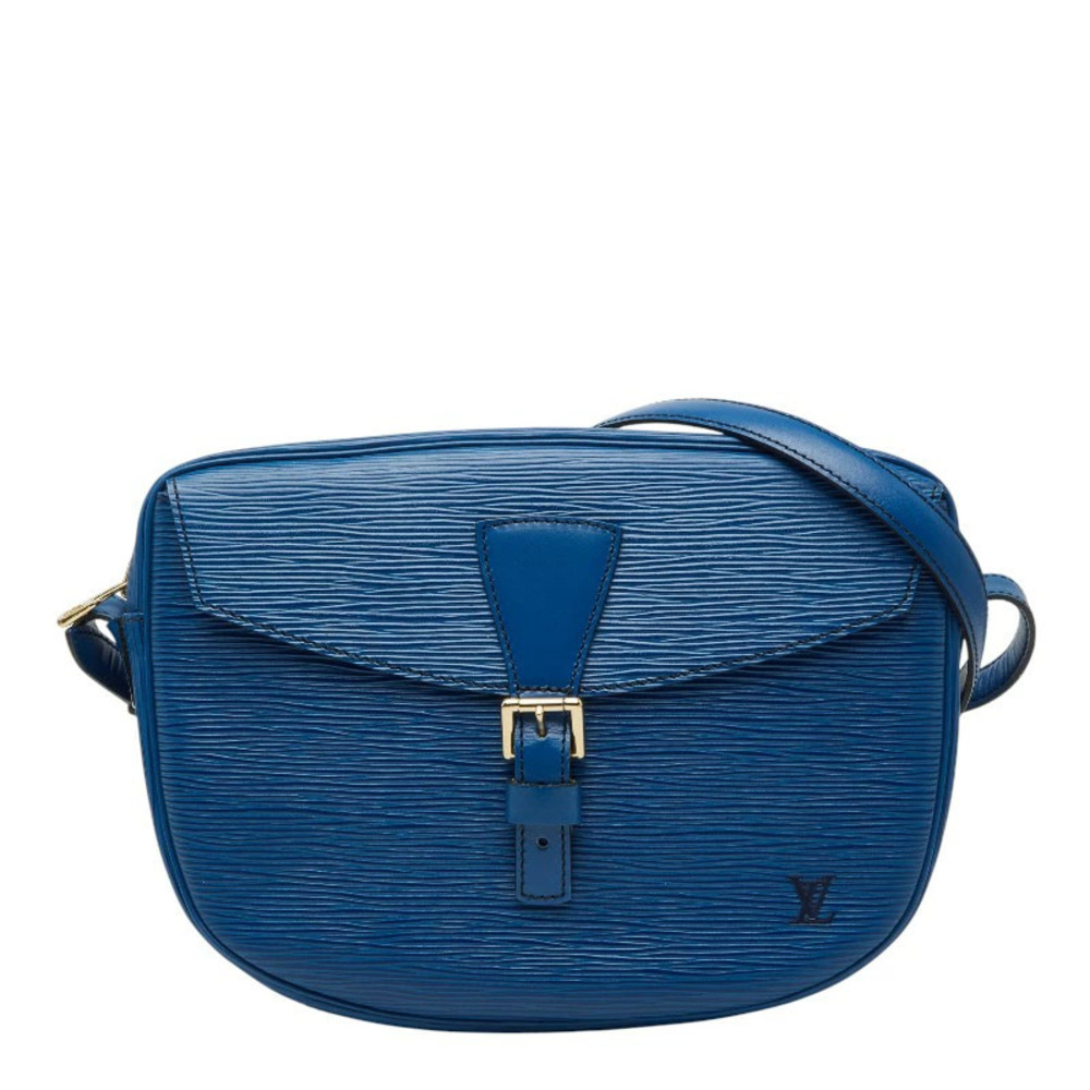 Louis Vuitton Epi Jeune Fille Crossbody Shoulder Bag Toledo Blue Leather